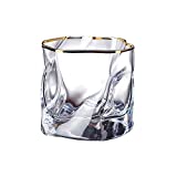 CJshop Vasos de agua Hogar Taza de vidrio Taza de vidrio transparente Leche de vidrio Café Whisky Tazas Copas para beber Bar Club Copas de vino Vasos para beber Vasos